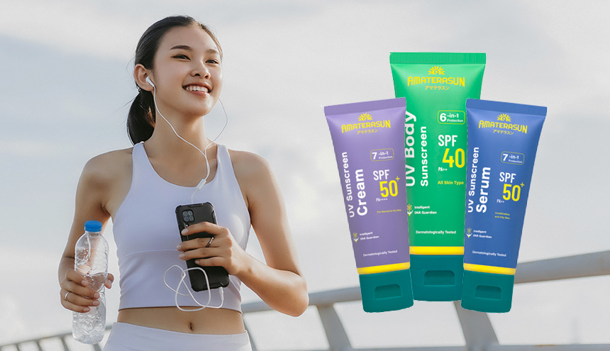 Paket Lengkap Sunscreen dari Wajah Hingga Badan dari Amaterasun!