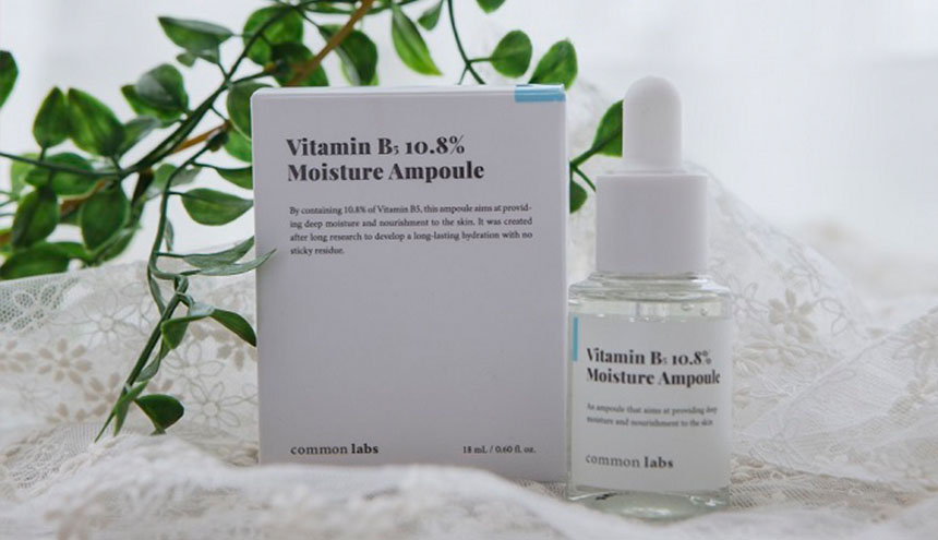 cara pemakaian common labs vitamin b5 10.8 moisture ampoule