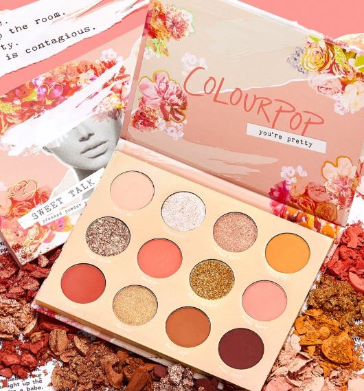 DEFECT/NO BOX (DEFECT) COLOURPOP Sweet Talk Shadow Palette