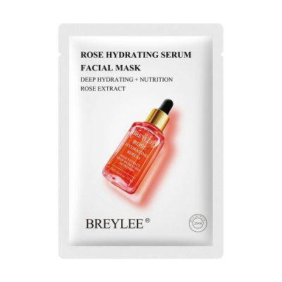 BREYLEE Sheet Mask Rose Hydrating - Menyegarkan & Melembabkan