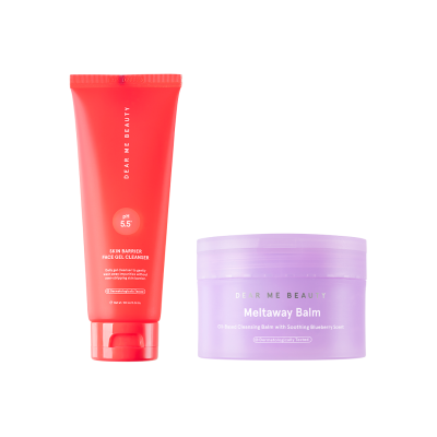 DEAR ME BEAUTY Double Cleansing Kit Cleansing Balm Blueberry + Face Gel Cleanser 100ml