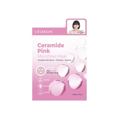 CELEBON Ceramide Pink Microfiber Mask