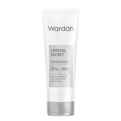 WARDAH Crystal Secret Foaming Cleanser with Natural AHA+PHA