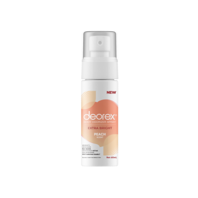 DEOREX Body Odorizer Spray Extra Bright Peach Scent 60 ML