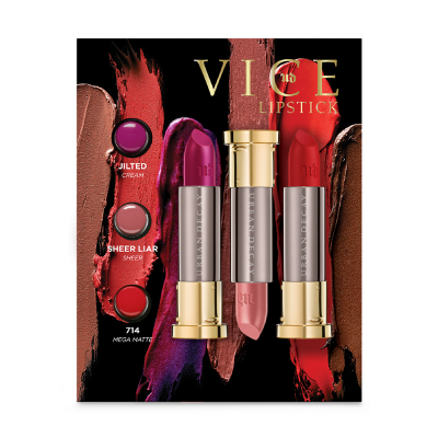 URBAN DECAY GWP Vice Lipstick Smart 3 Pod Fa19 (Faith - Backtalk - F-Bomb) - DS