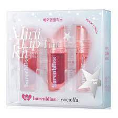 BARENBLISS Peach Punch Mini Lip Tint Kit (Holiday Edition)
