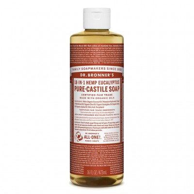 DR BRONNERS Eucalyptus Pure Castile Liquid Soap