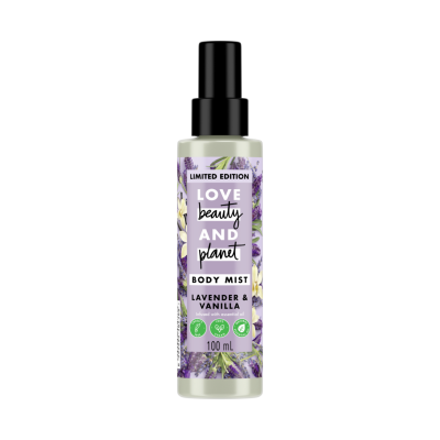 LOVE BEAUTY AND PLANET Body Mist Fragrance Lavender & Vanilla Natural Essential Oil