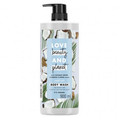 LOVE BEAUTY AND PLANET Sabun Mandi Coconut Water & Mimosa Body Wash For Gentle Care