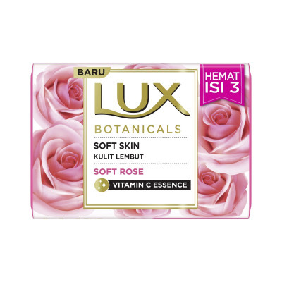 LUX Sabun Batang Multipack Soft Rose 3X