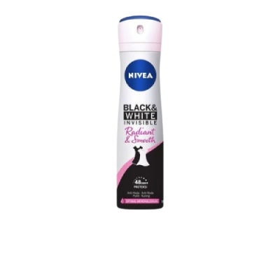 NIVEA Deodorant Black & White Invisible Radiant & Smooth Spray