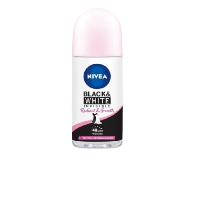 NIVEA Deodorant Black & White Invisible Radiant & Smooth Roll On