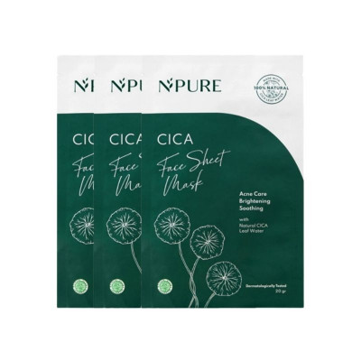 NPURE Centella Asiatica Sheet Mask Set (3 pcs)