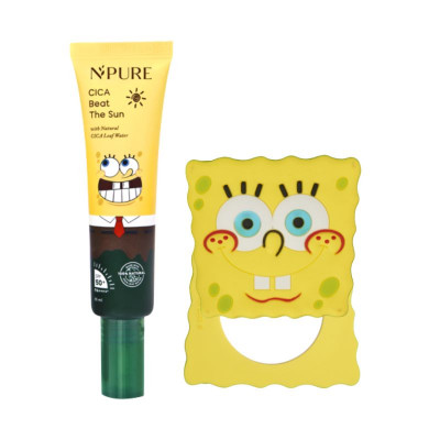 NPURE [FREE MIRROR] Cica Beat The Sun SPF 50+ PA++++ - Spongebob Squarepants