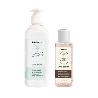 RANS BEAUTY Peppermint & Ylang-Ylang Body Lotion 250ml + Body Shower 100ml