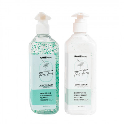 RANS BEAUTY Bundle Body Shower & Body Lotion - Peppermint & Ylang-Ylang