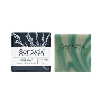 SENSATIA BOTANICALS Seaweed & Bali Lime Natural Soap