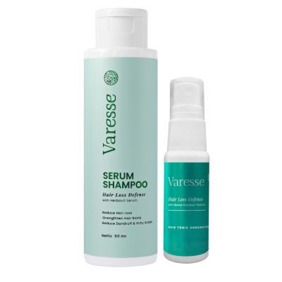 VARESSE Hair Loss Bundle Travel Size Hair Tonic 20ml & Serum Shampoo 90ml