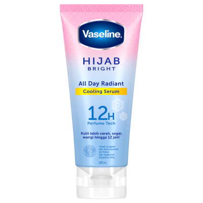 VASELINE Hijab Bright Cooling Body Serum All Day Radiant Long Lasting Fragrance