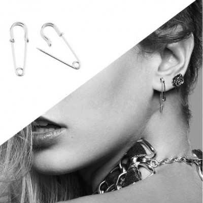 NO BRAND Safety Pin Statement Earring