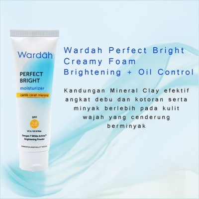 WARDAH Perfect Bright Creamy Foam+Brightening Oil Control 100ml