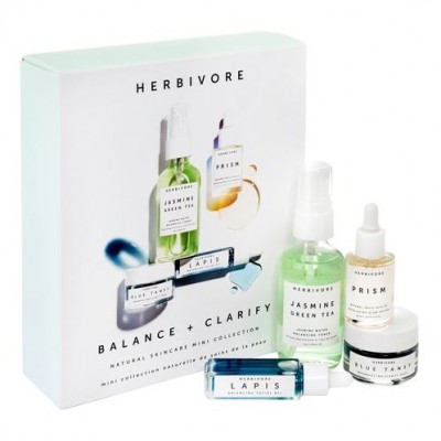 HERBIVORE BOTANICALS Balance + Clarify Natural Skincare Mini Collection