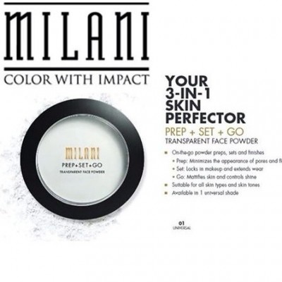 MILANI Prep + Set + GO Transparent Face Powder