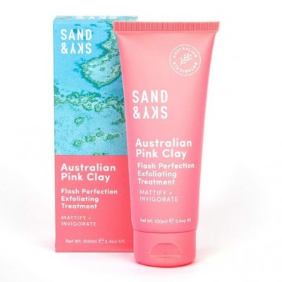 SAND & SKY Australian Pink Clay Flash Perfection Exfoliator 100ml