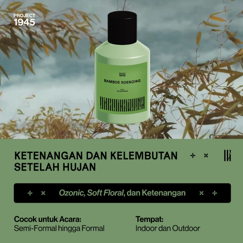 PROMO Project 1945 Bamboe Roencing Perfume | EDP Parfum Unisex FREE ONGKIR