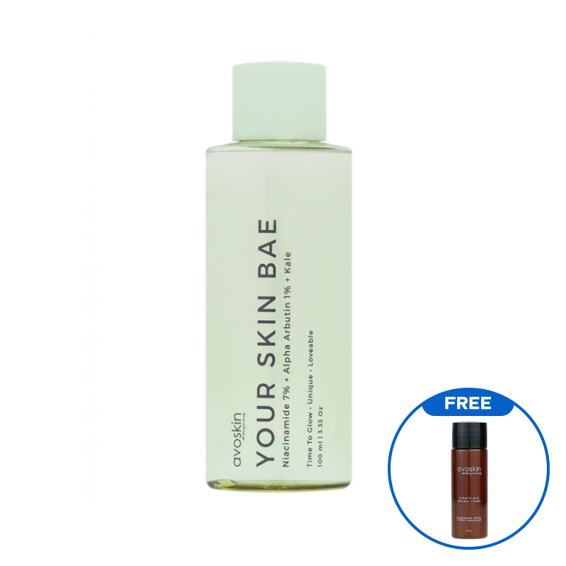 AVOSKIN YOUR SKIN BAE SERIES Toner Niacinamide 7% + Alpha Arbutin 1% + Kale