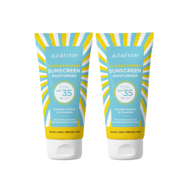 AZARINE [TWINPACK] Cicamide Barrier Sunscreen Moisturiser SPF35 PA+++ 40ml
