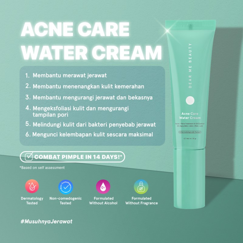 Jual Dear Me Beauty Acne Care Water Cream Termurah September 2024