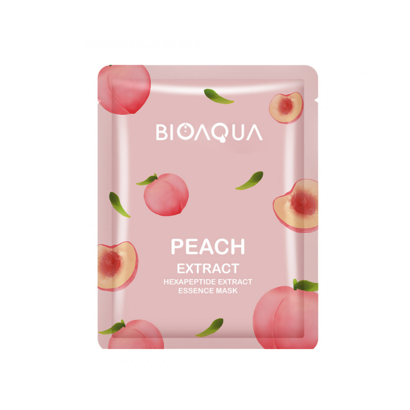 BIOAQUA Peach Extract Hexapeptide Extract Facial Mask