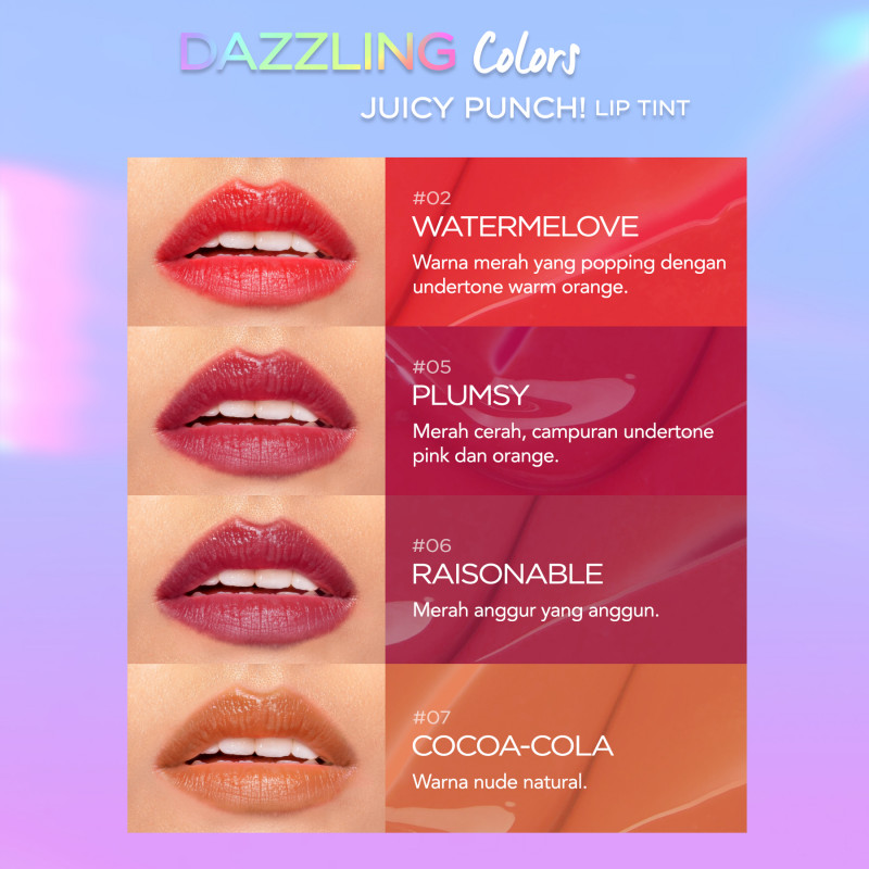 Jual Dazzle Me Juicy Punch! Lip Tint Termurah Agustus 2024 BeautyHaul