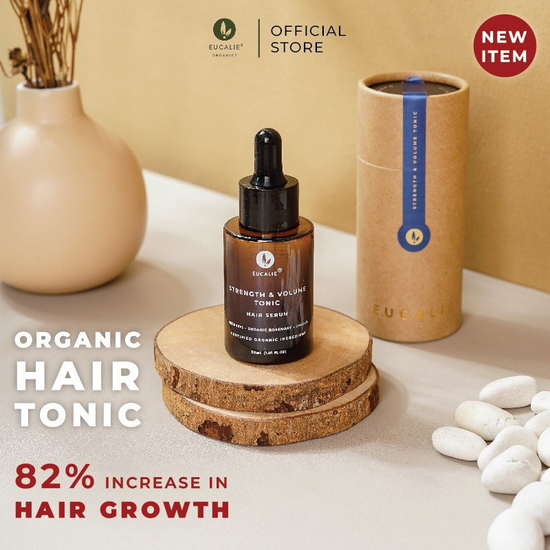 Jual Eucalie Hair Growth/Anti Hair Fall Tonic Organic Serum 30ml