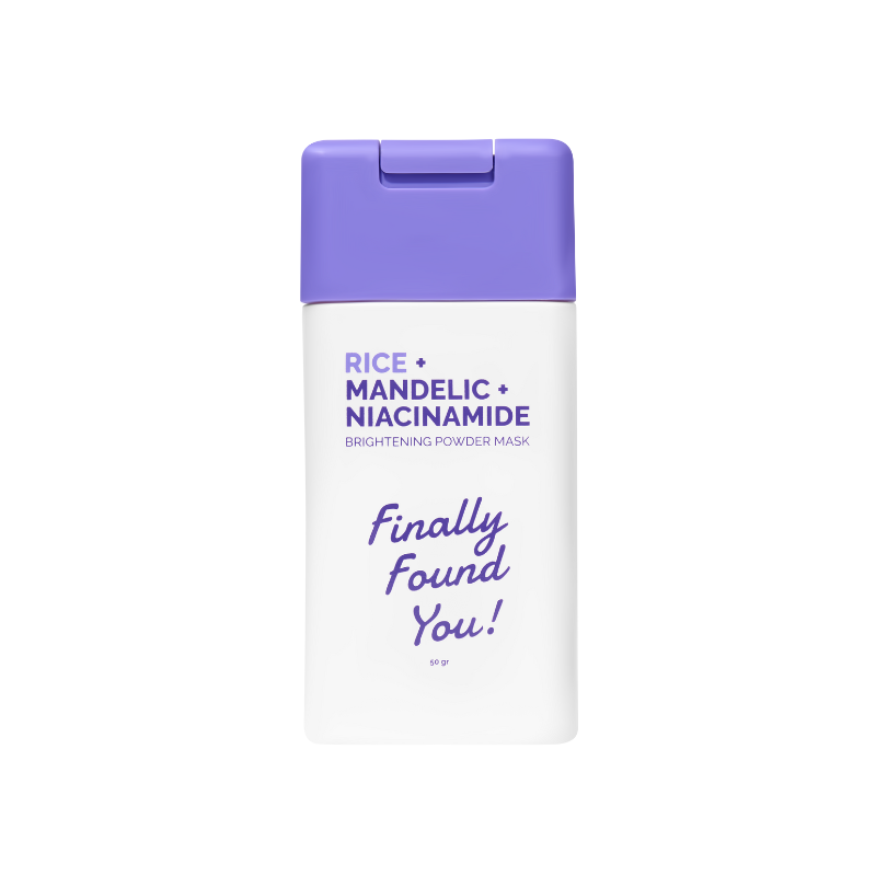 Finally Found You Rice + Mandelic + Niacinamide Brightening Powder Mask 50Gr