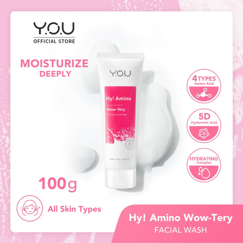 Jual You Beauty Hy! Amino Wowtery Hydrating Facial Wash Termurah