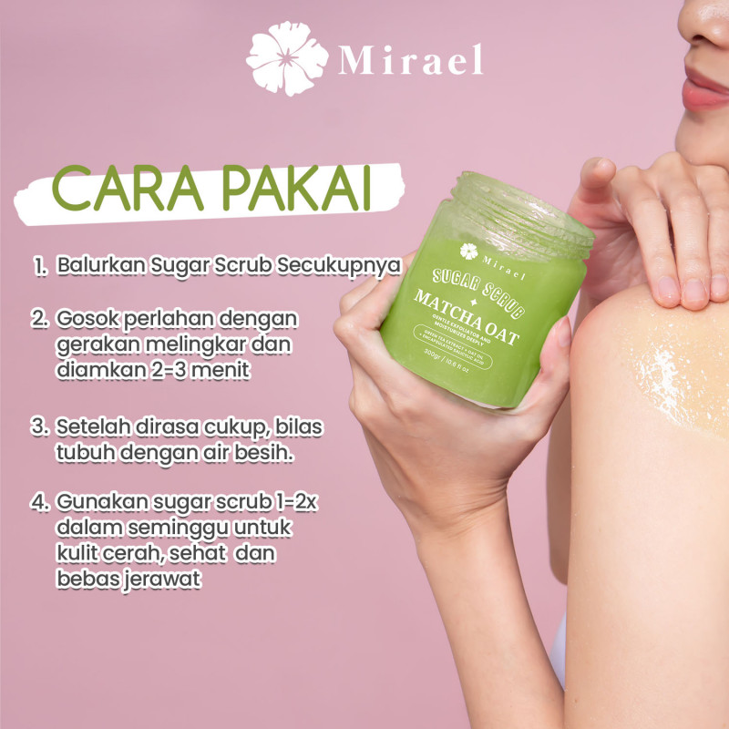 Jual Mirael Sugar Wax (Travel Size) Acne Free Matcha Oat Sugar Scrub