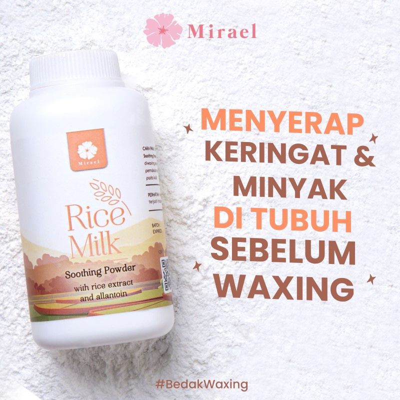 Jual Mirael Sugar Wax Soothing Rice Milk Waxing Powder Termurah