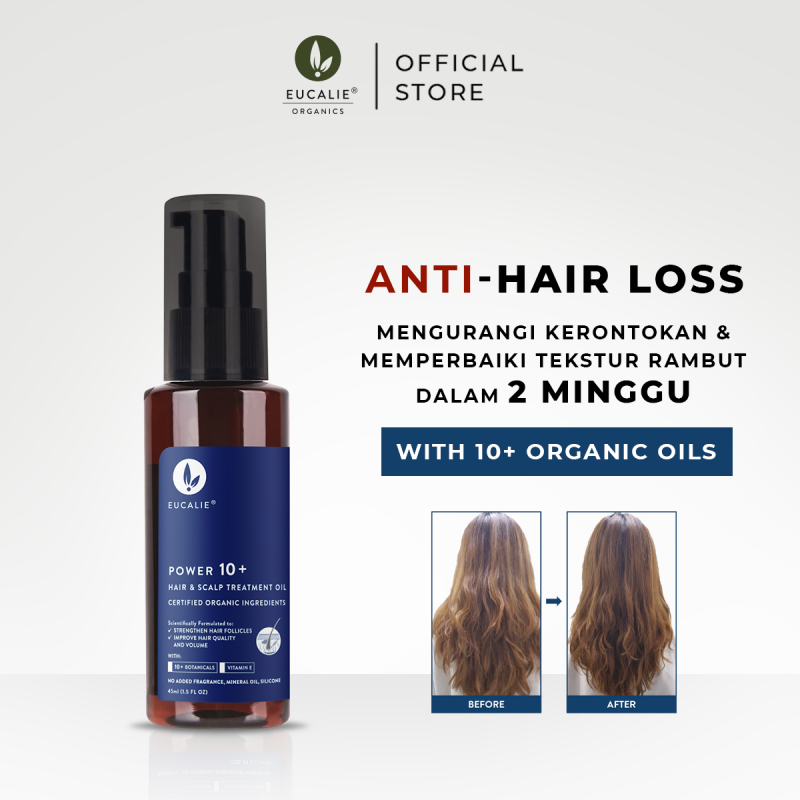 Jual Eucalie Organic Hair Scalp Treatment Oil Power 10+ Termurah