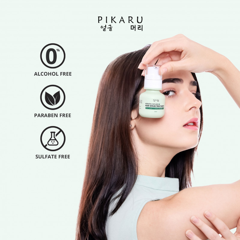 Promo Pikaru Keratin Infused 4 Hair Serum Treatment FREE ONGKIR
