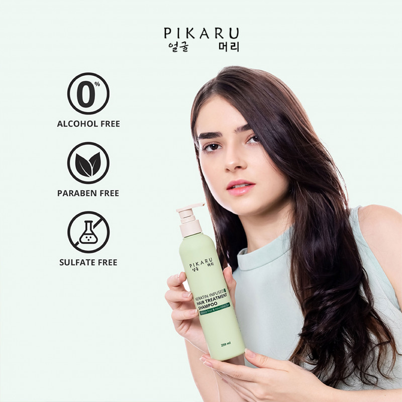 PROMO Pikaru Pikaru Keratin Infused 1 Hair Treatment Shampoo FREE ONGKIR