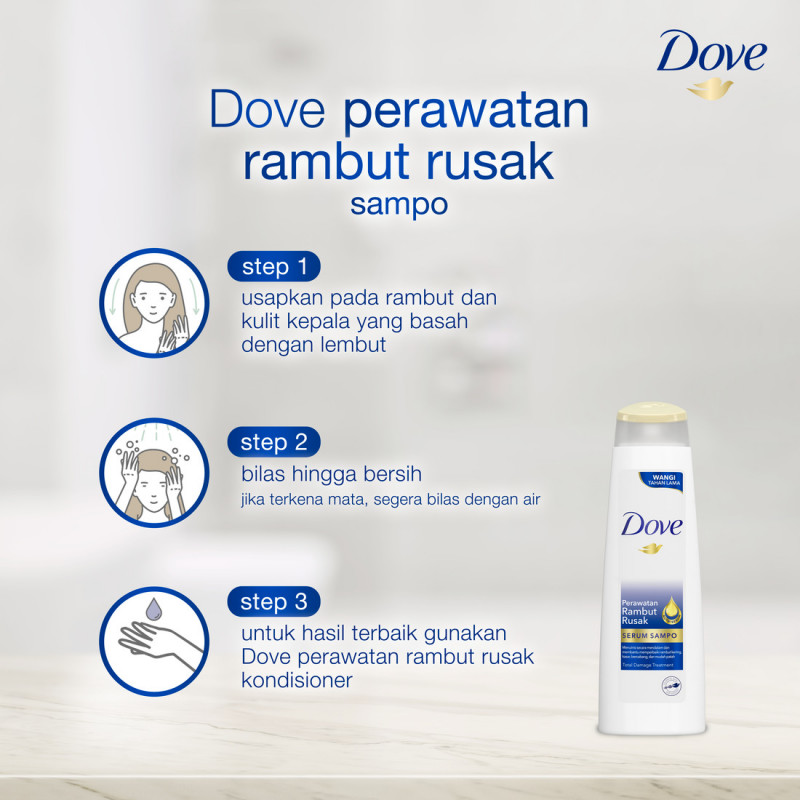 Jual Dove Shampo Perawatan Rambut Rusak Termurah Juli 2024 BeautyHaul