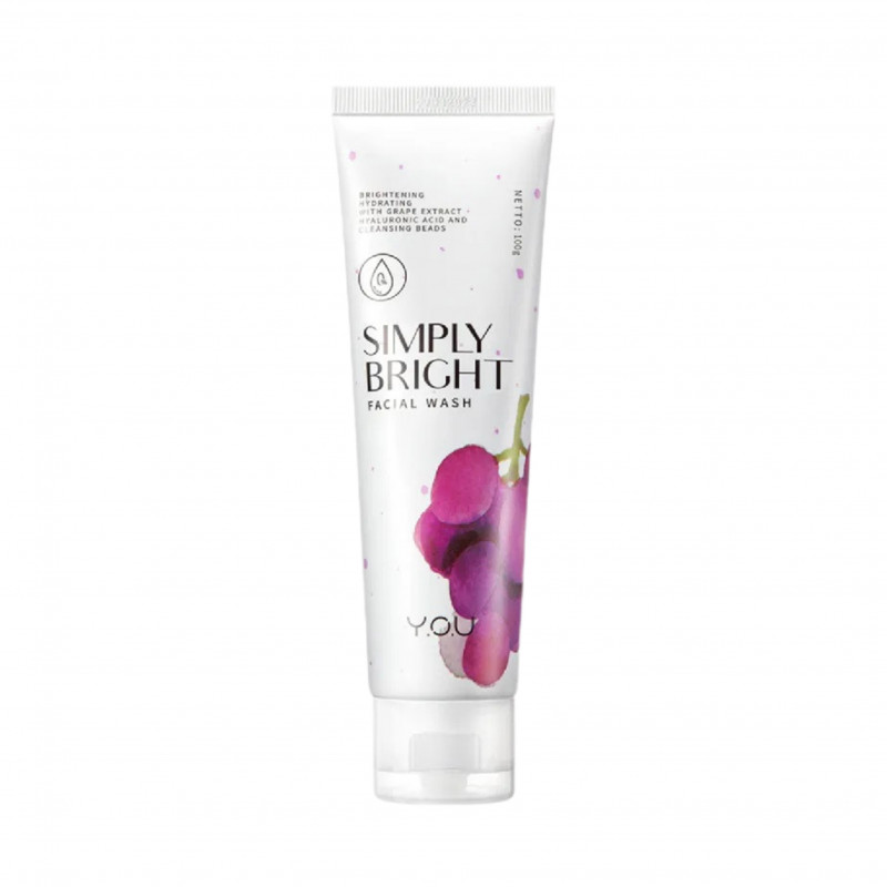 YOU BEAUTY Simply Bright Facial Wash Grape & Hyaluronic Acid