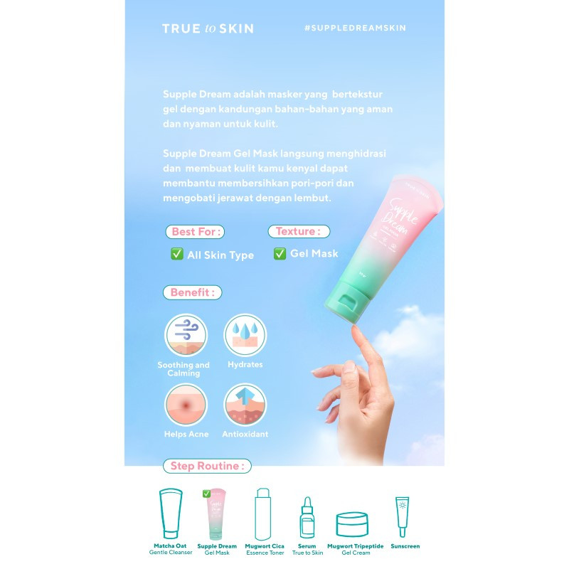 Jual True To Skin Supple Dream Gel Mask Termurah Agustus 2024