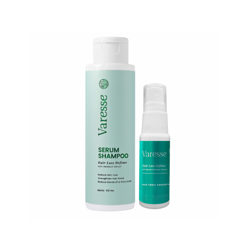 VARESSE Hair Loss Bundle Travel Size Hair Tonic 20ml & Serum Shampoo 90ml