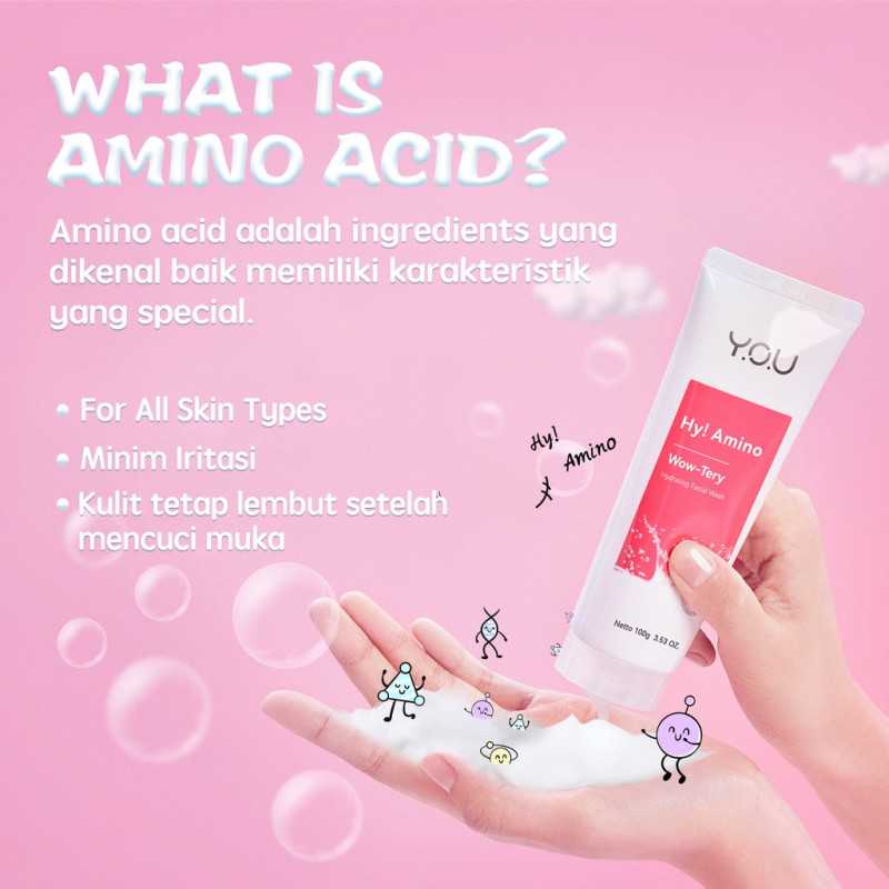 Jual You Beauty Hy! Amino Wowtery Hydrating Facial Wash Termurah