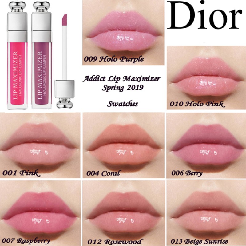 dior addict lip maximizer plumping gloss swatches