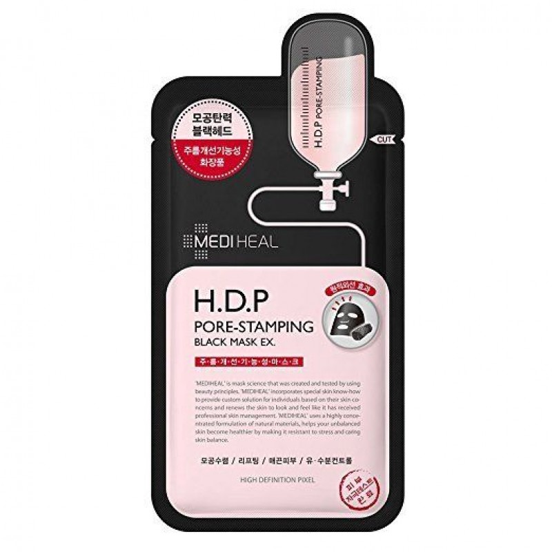 MEDIHEAL H.D.P Pore Stamping Black Mask