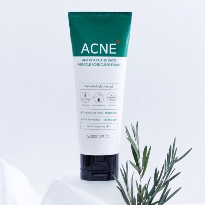 SOME BY MI AHA BHA PHA 30 Days Miracle Acne Clear Foam 100ml